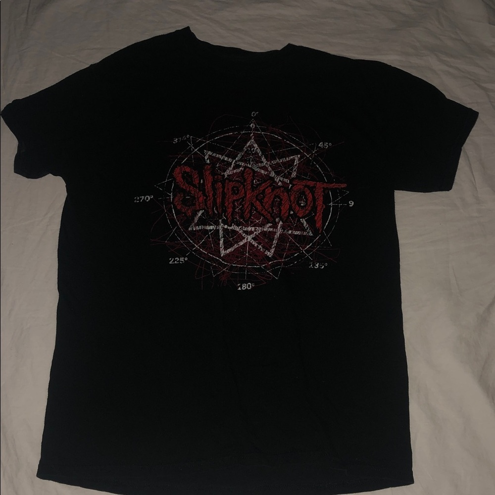 Black & Red Graphic T-Shirt | Slipknot Band Tee